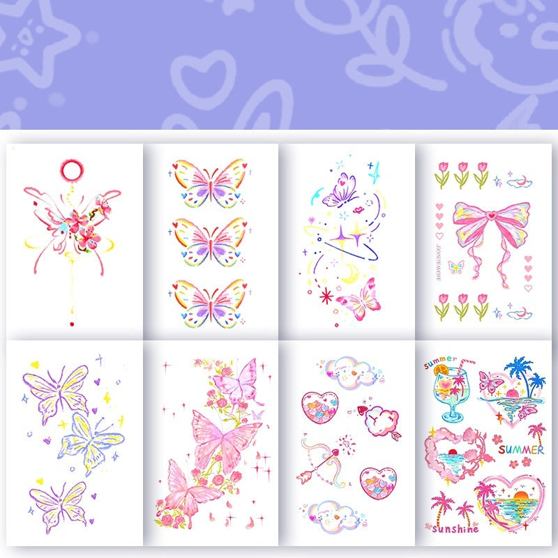 Waterproof And Durable Colorized Butterfly Tattoo Sticker  BUY 1 GET 3