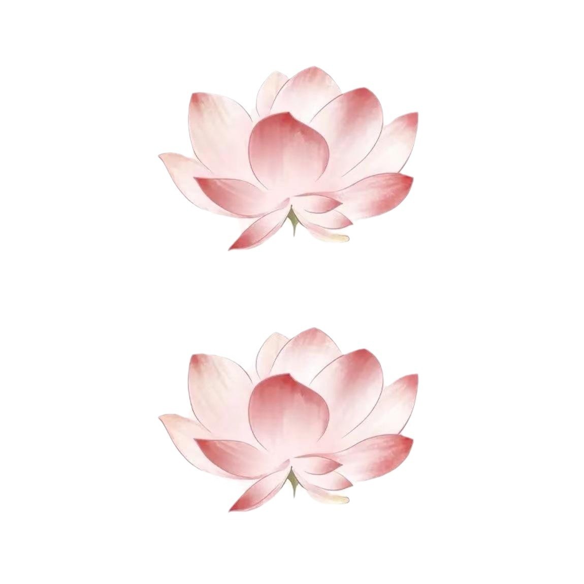 Good Luck Lotus Tattoo Sticker Waterproof And Durable Beautiful BUY 1 GET 3