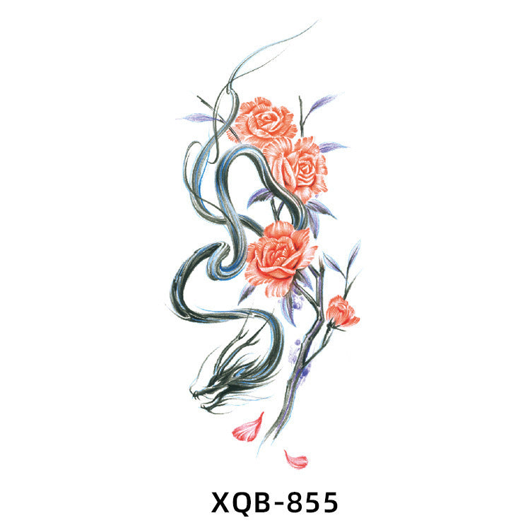 New Flower Arm Tattoo Sticker Waterproof Men And Women BUY 1 GET 2