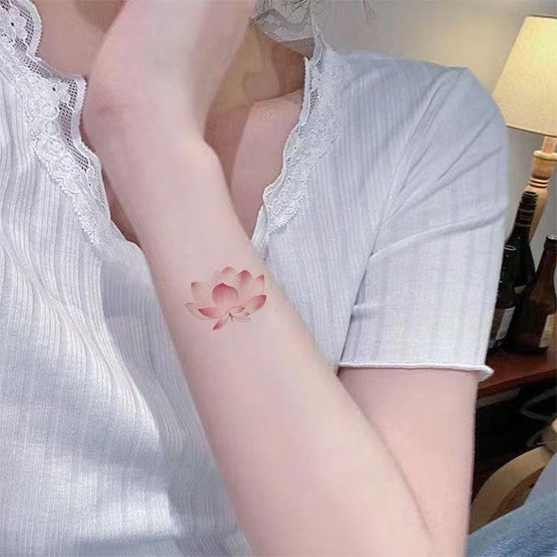 Good Luck Lotus Tattoo Sticker Waterproof And Durable Beautiful BUY 1 GET 3