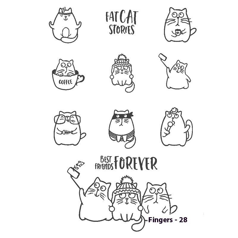 Herbal Juice Tattoo Sticker Sweat-proof Non-reflective Finger Niche Stickers BUY 1 GET 2