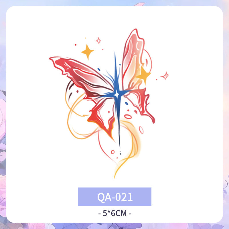 Color Tattoo Sticker Waterproof And Durable Arm Clavicle Personality  BUY 1 GET 3