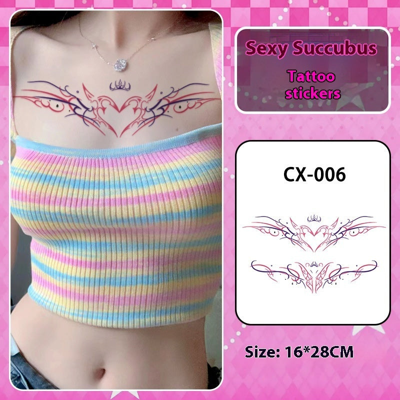 Tattoo Sticker Private Waist And Abdomen Waterproof Women's Long-lasting BUY 1 GET 2