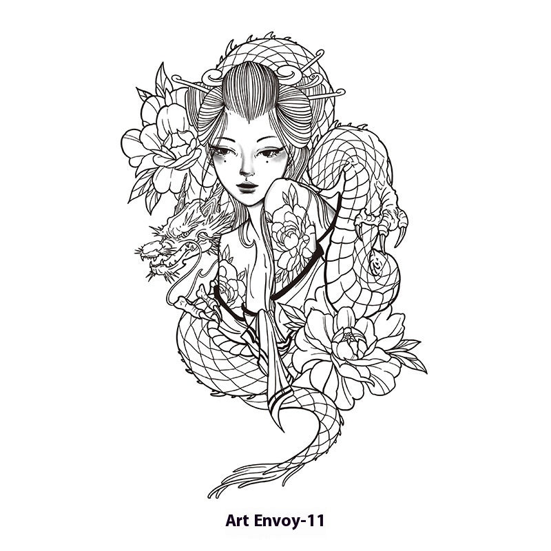 Herbal Waterproof And Durable Tattoo Text Tattoo Stickers BUY 1 GET 2