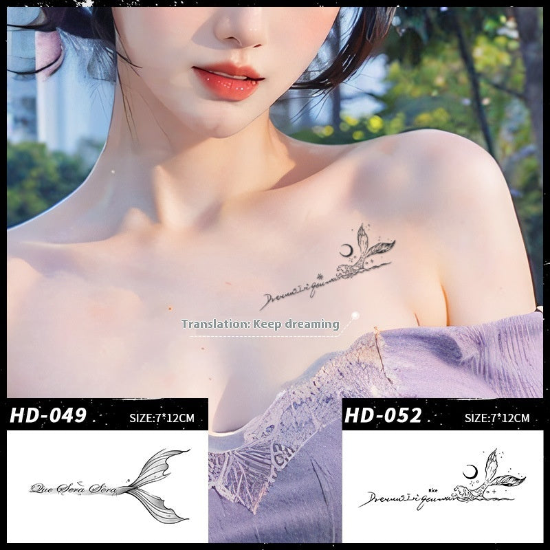 Semi-permanent Tattoo Sticker Female Waterproof And Durable BUY 1 GET 2