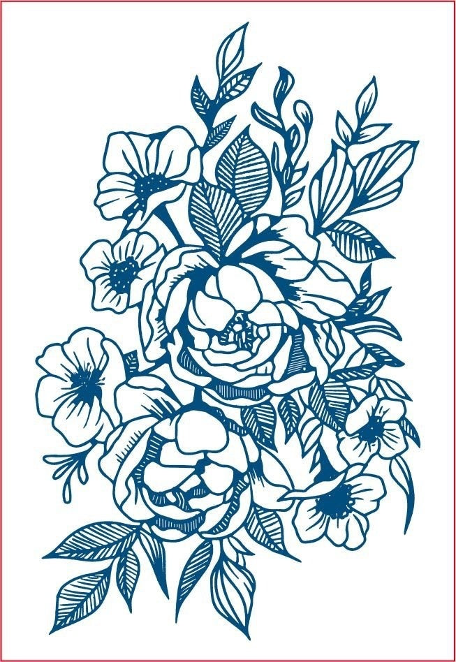 Flower Herbal Juice Tattoo Sticker Chest Flower Semi-permanent BUY 1 GET 2