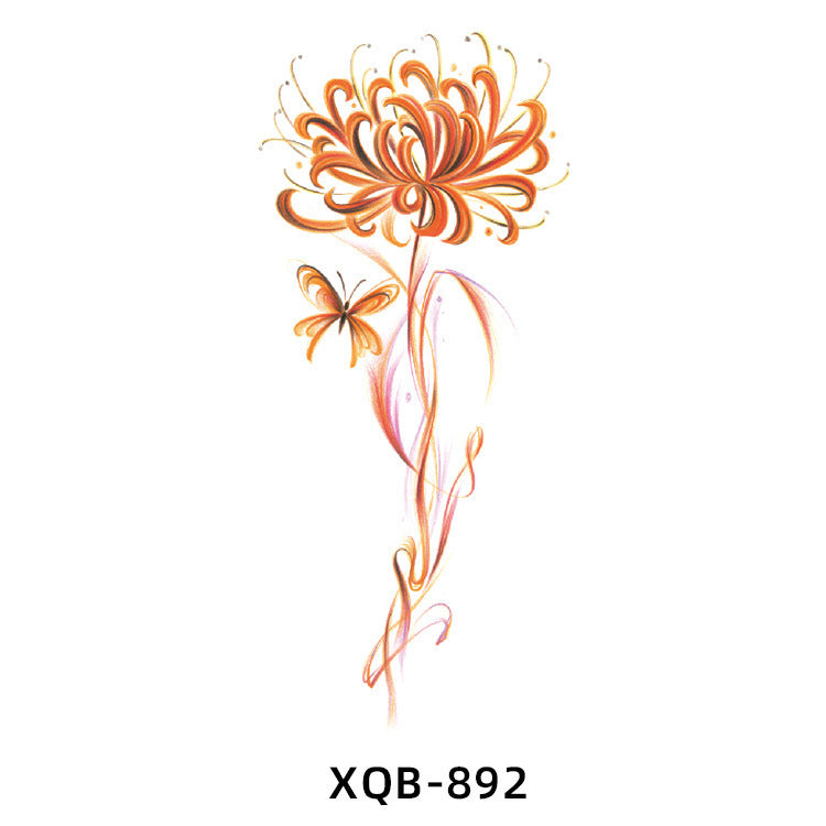 New Flower Arm Tattoo Sticker Waterproof Men And Women BUY 1 GET 2