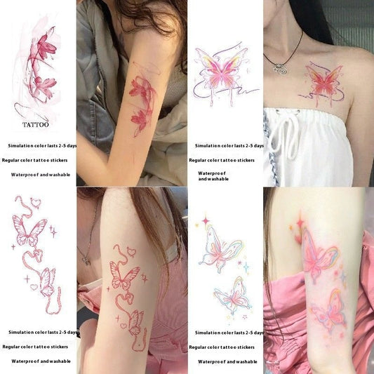 Washable Sexy Ink Butterfly Hot Girl Waterproof Simulation BUY 1 GET 3