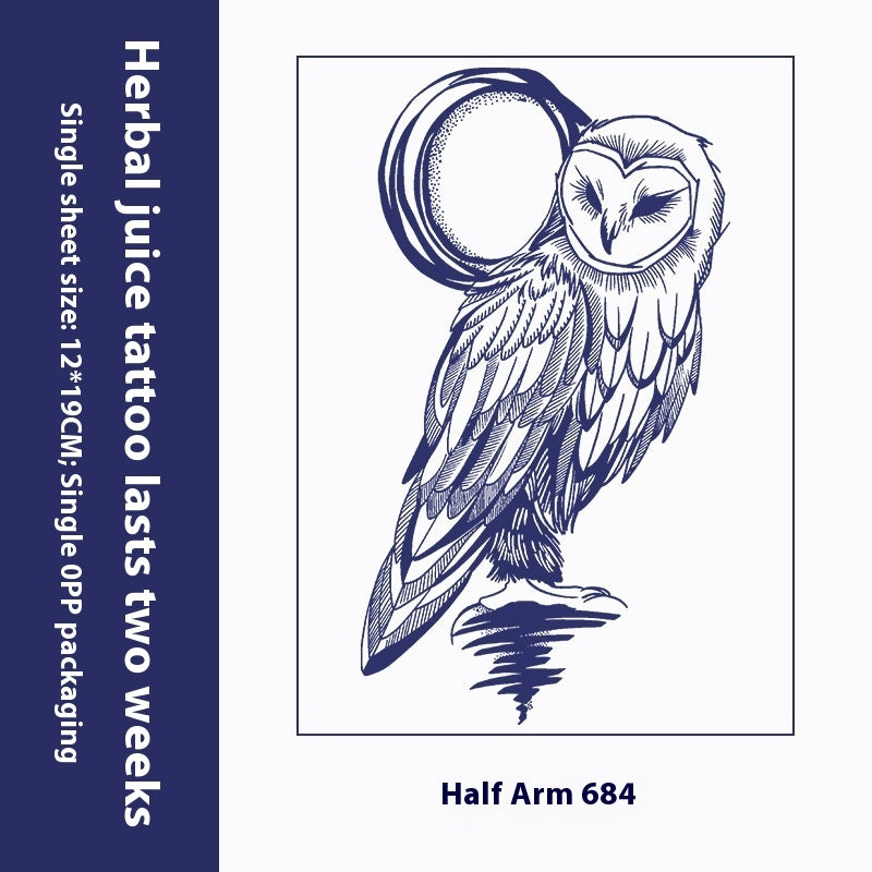 Herbal Tattoo Sticker Dark Flower Arm Juice BUY 1 GET 2