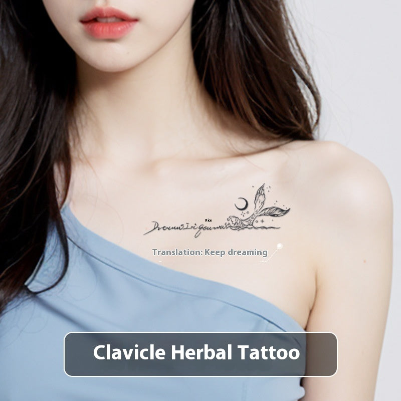 Semi-permanent Tattoo Sticker Female Waterproof And Durable BUY 1 GET 2