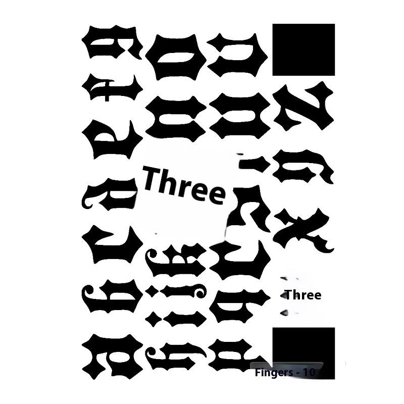 Herbal Juice Tattoo Sticker Sweat-proof Non-reflective Finger Niche Stickers BUY 1 GET 2