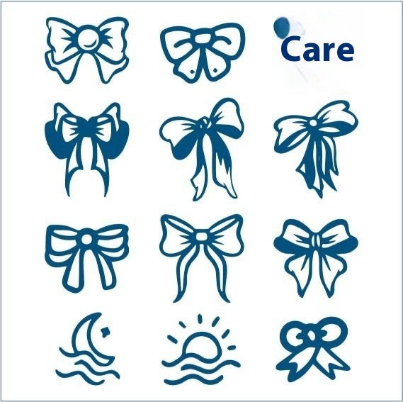 Cute Bow Herbal Juice Tattoo Sticker Semi-permanent  BUY 1 GET 2