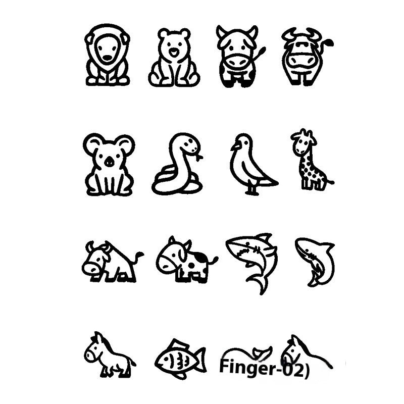 Herbal Juice Tattoo Sticker Sweat-proof Non-reflective Finger Niche Stickers BUY 1 GET 2