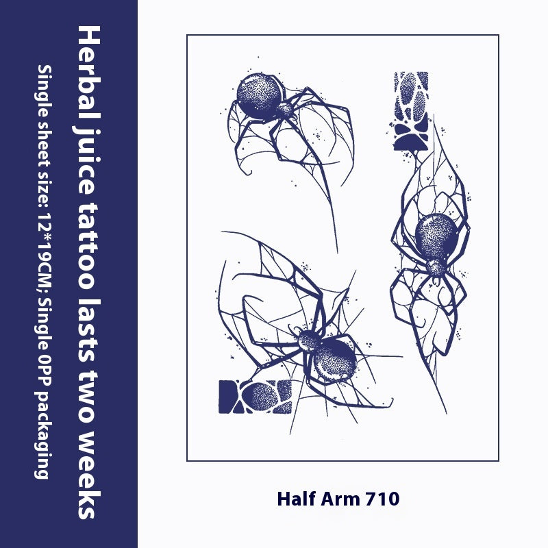 Herbal Tattoo Sticker Dark Flower Arm Juice BUY 1 GET 2