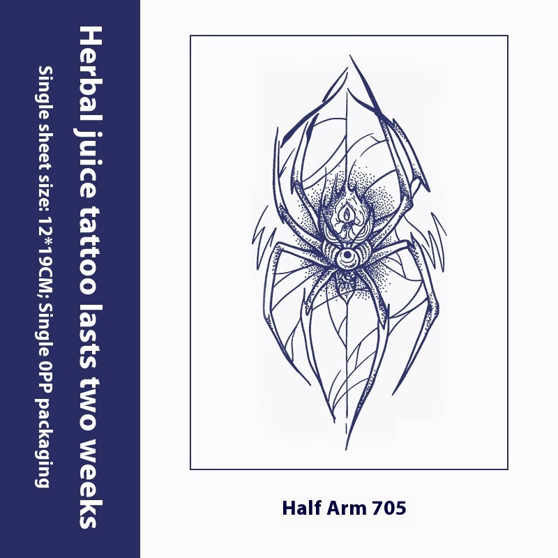 Herbal Tattoo Sticker Dark Flower Arm Juice BUY 1 GET 2