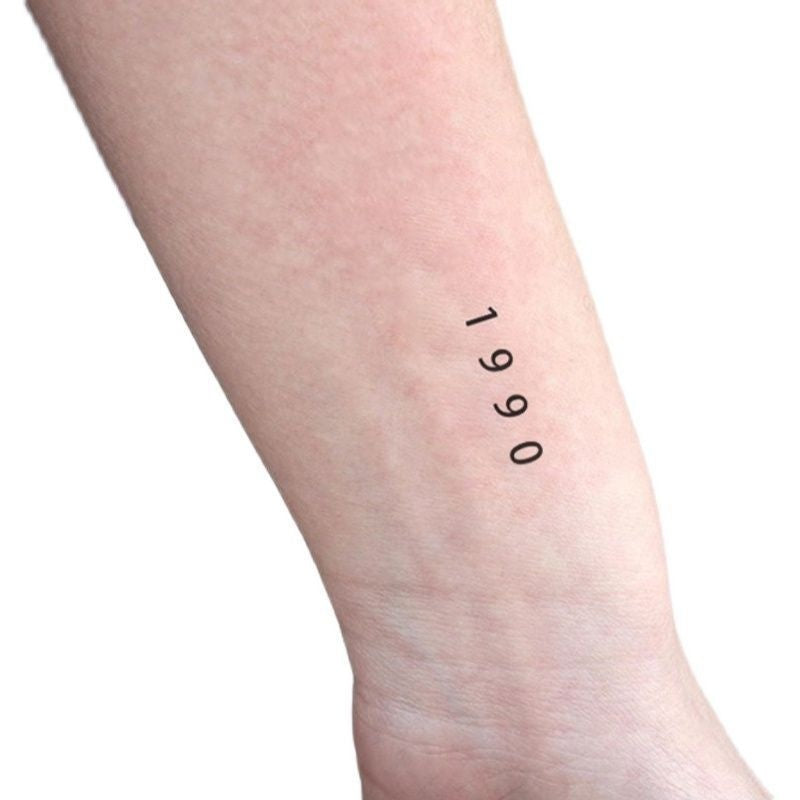 INS English Letters And Numbers Herbal Tattoo Sticker Waterproof  BUY 1 GET 2