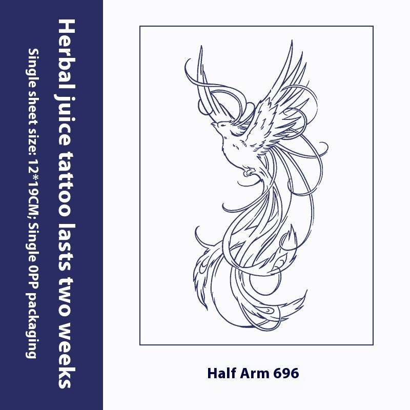 Herbal Tattoo Sticker Dark Flower Arm Juice BUY 1 GET 2