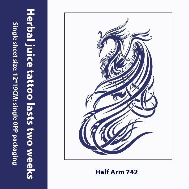 Herbal Tattoo Sticker Dark Flower Arm Juice BUY 1 GET 2