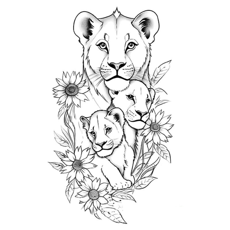 Hot Sale Flower Butterfly Large Pattern Flower Arm Tattoo Sticker BUY 1 GET 2