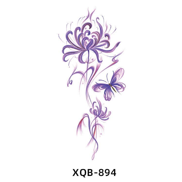 New Flower Arm Tattoo Sticker Waterproof Men And Women BUY 1 GET 2