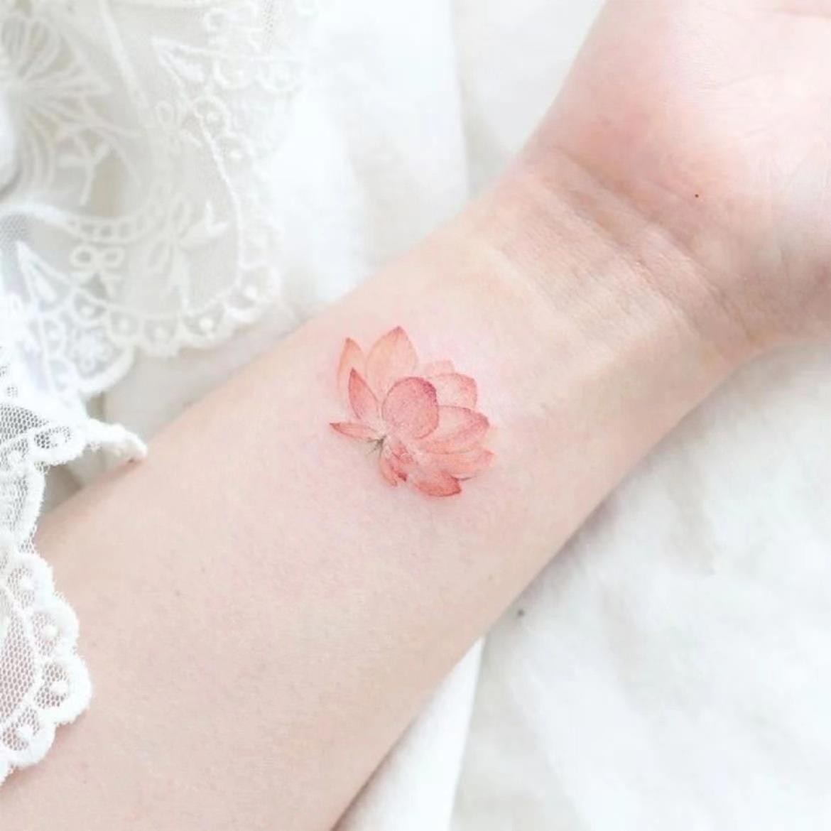 Good Luck Lotus Tattoo Sticker Waterproof And Durable Beautiful BUY 1 GET 3