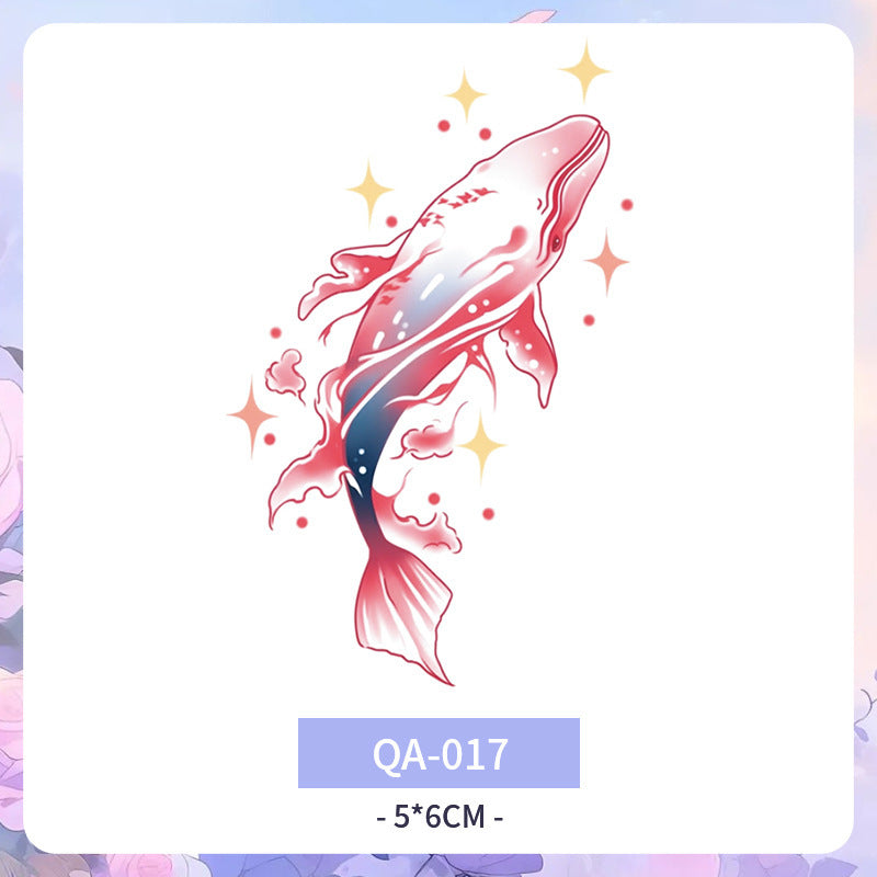 Color Tattoo Sticker Waterproof And Durable Arm Clavicle Personality  BUY 1 GET 3