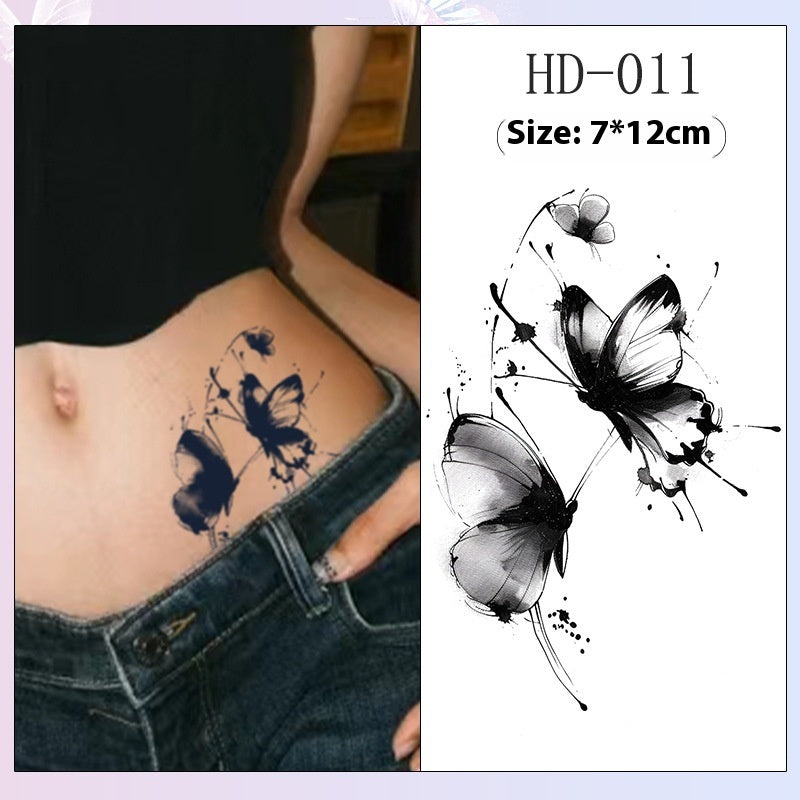 High-grade Butterfly Herbal Juice Tattoo Sticker BUY 1 GET 2