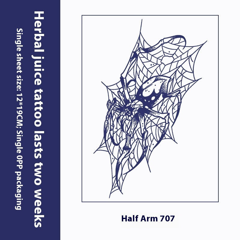 Herbal Tattoo Sticker Dark Flower Arm Juice BUY 1 GET 2