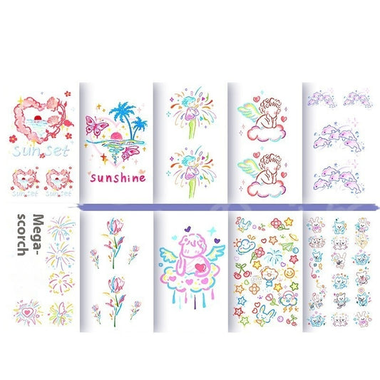 Waterproof And Durable Colorized Butterfly Tattoo Sticker  BUY 1 GET 3