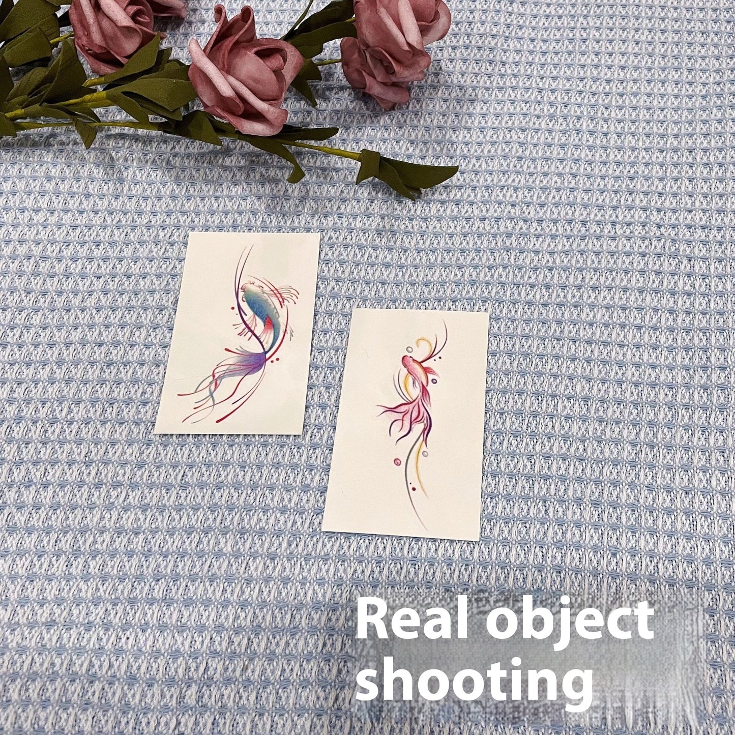 Pink Koi Tattoo Sticker Female High Sense Ins Waterproof And Durable  BUY 1 GET 3