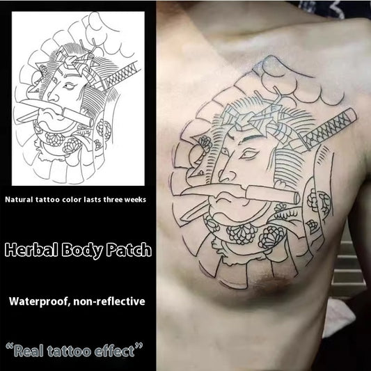 Waterproof And Durable Fu Character Tattoo Sticker BUY 1 GET 2