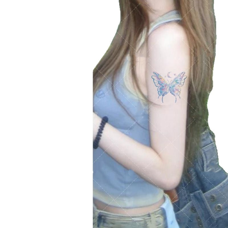 Good-looking Butterfly Ins Sweet Cool Waterproof Girl Long-lasting Clavicle BUY 1 GET 3