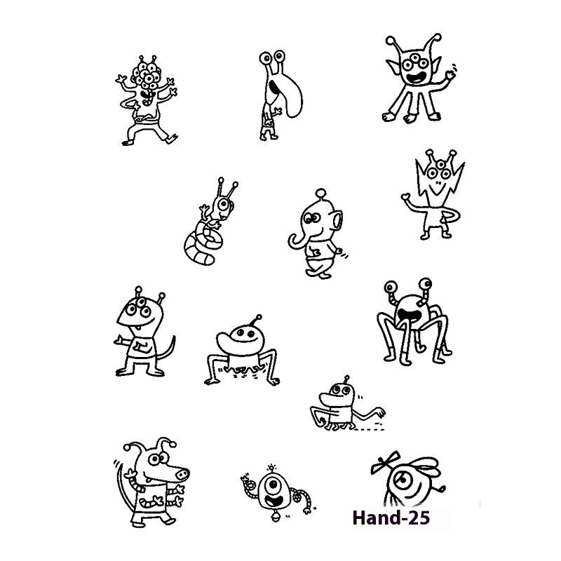 Herbal Juice Tattoo Sticker Sweat-proof Non-reflective Finger Niche Stickers BUY 1 GET 2