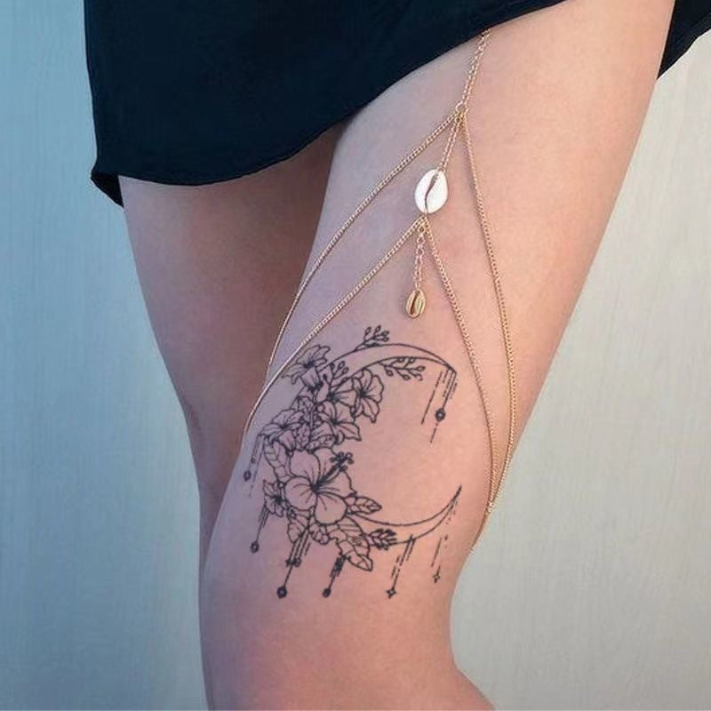 Butterfly Love Moon Star Tattoo Sticker Herbal Semi-permanent Waterproof And Durable BUY 1 GET 2