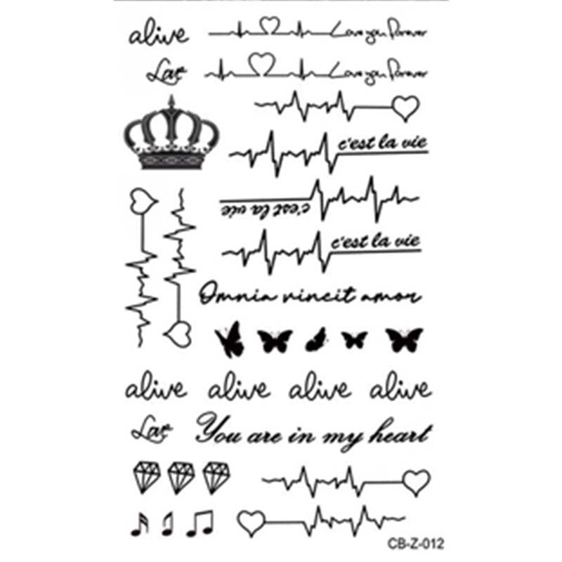 European And American Style Herbal Juice Tattoo Sticker Half Sleeve Semi-permanent BUY 1 GET 2