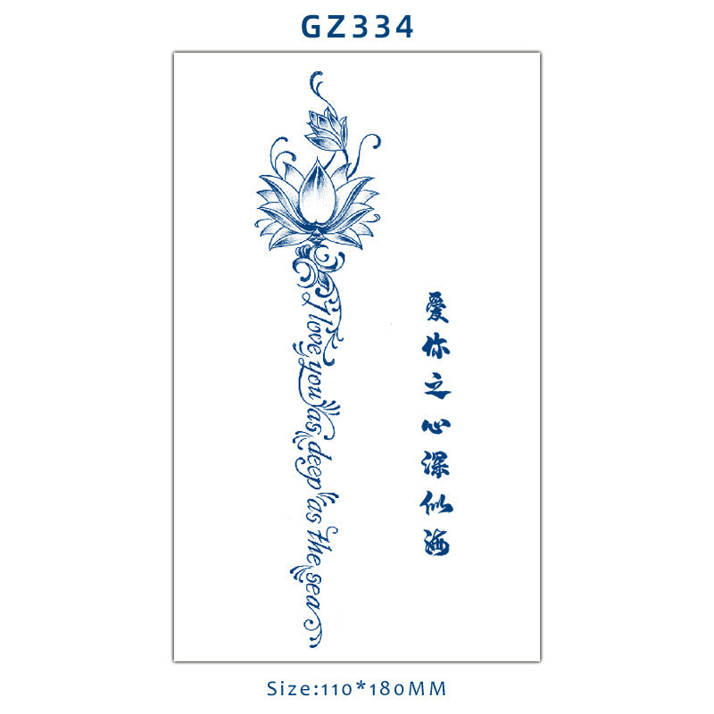 Tattoo Sticker Semi-permanent Herbal Juice Tattoo Sticker Simulation Personality BUY 1 GET 2