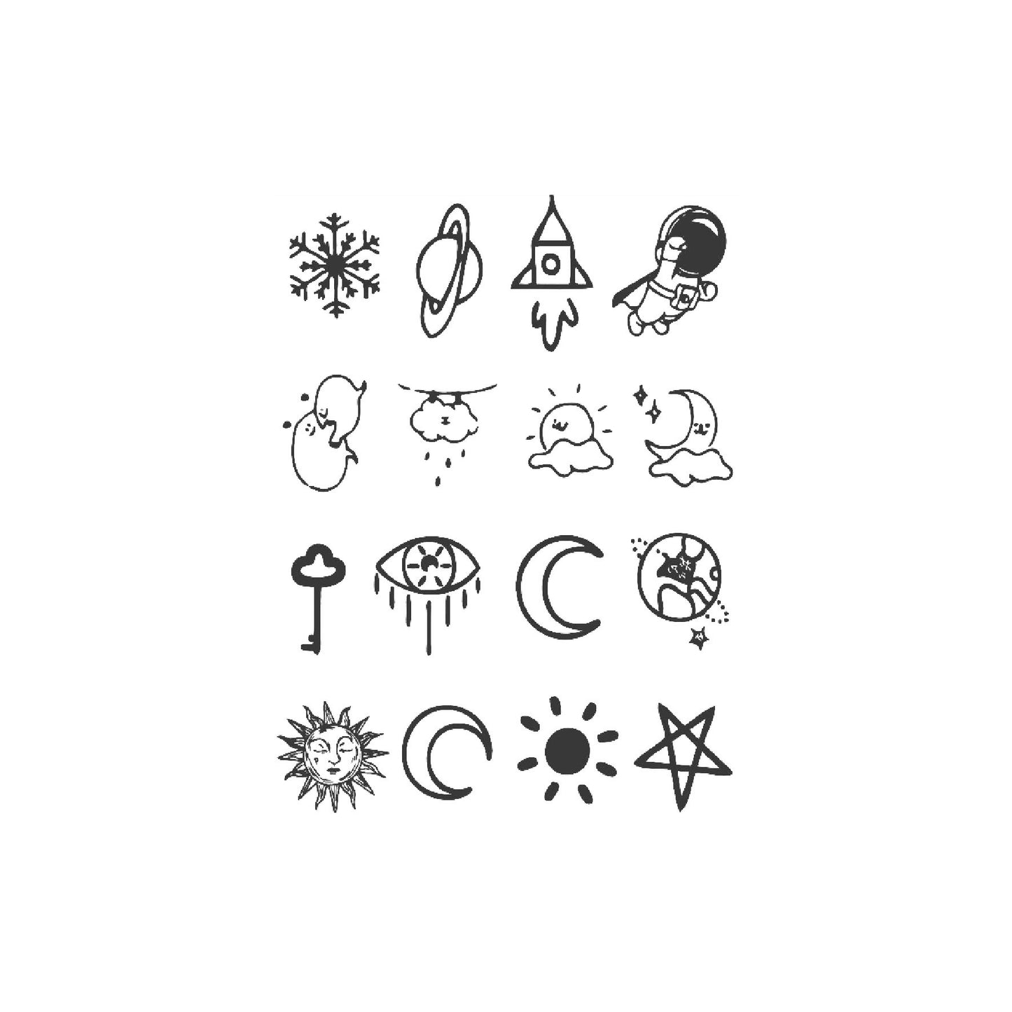 Herbal Juice Semi-permanent Waterproof Tattoo Sticker BUY 1 GET 2