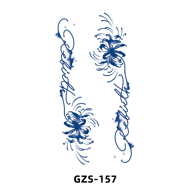 Herbal Juice Tattoo Sticker Cute Flowers Semi-permanent BUY 1 GET 2