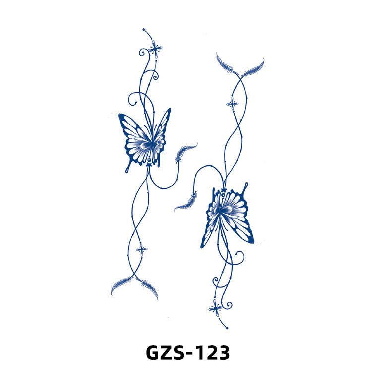 Herbal Juice Tattoo Sticker Cute Flowers Semi-permanent BUY 1 GET 2