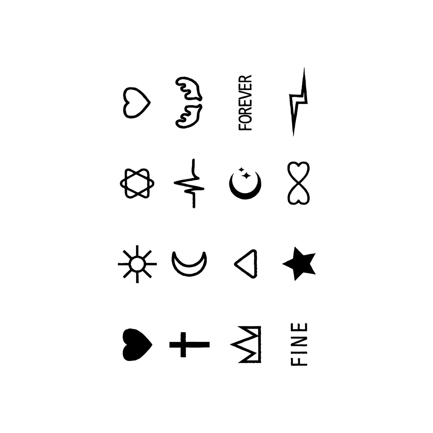 Herbal Juice Semi-permanent Waterproof Tattoo Sticker BUY 1 GET 2