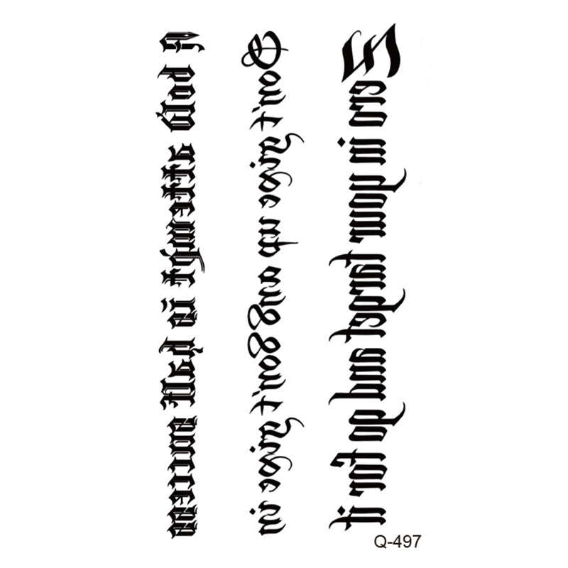 Waterproof Tattoo Sticker Set Any Combination BUY 1 GET 3