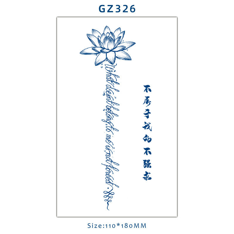 Tattoo Sticker Semi-permanent Herbal Juice Tattoo Sticker Simulation Personality BUY 1 GET 2