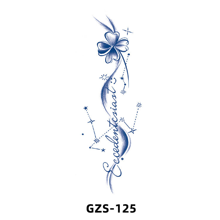 Herbal Juice Tattoo Sticker Cute Flowers Semi-permanent BUY 1 GET 2