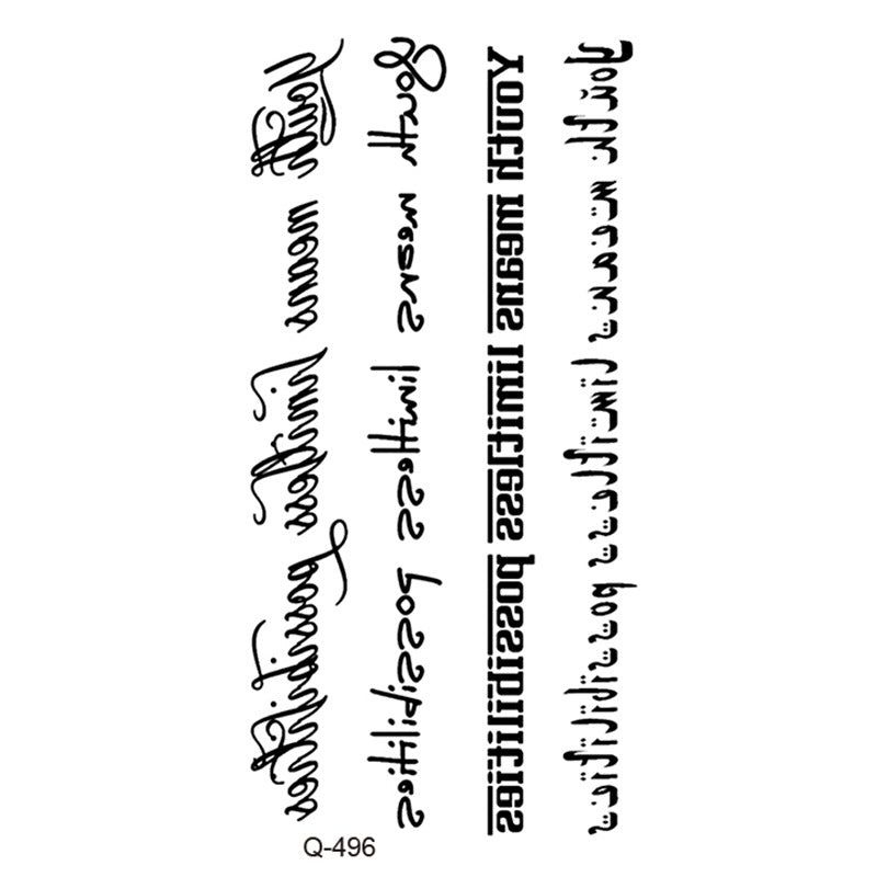 Waterproof Tattoo Sticker Set Any Combination BUY 1 GET 3