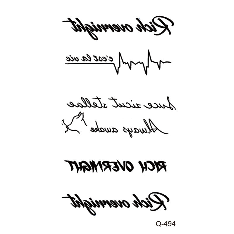 Waterproof Tattoo Sticker Set Any Combination BUY 1 GET 3