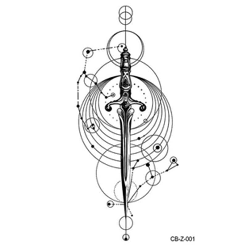 European And American Style Herbal Juice Tattoo Sticker Half Sleeve Semi-permanent BUY 1 GET 2