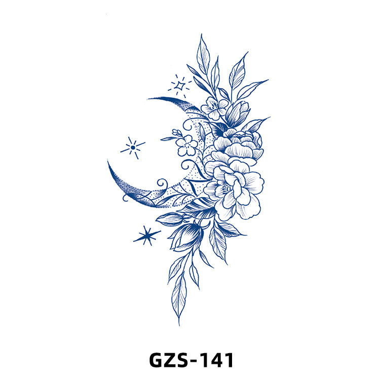 Herbal Juice Tattoo Sticker Cute Flowers Semi-permanent BUY 1 GET 2