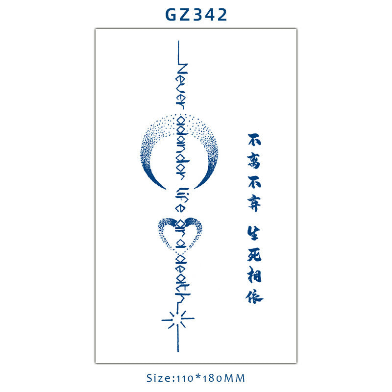 Tattoo Sticker Semi-permanent Herbal Juice Tattoo Sticker Simulation Personality BUY 1 GET 2