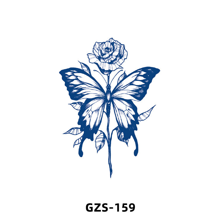 Herbal Juice Tattoo Sticker Cute Flowers Semi-permanent BUY 1 GET 2