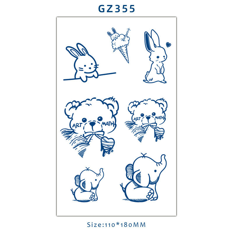 Tattoo Sticker Semi-permanent Herbal Juice Tattoo Sticker Simulation Personality BUY 1 GET 2